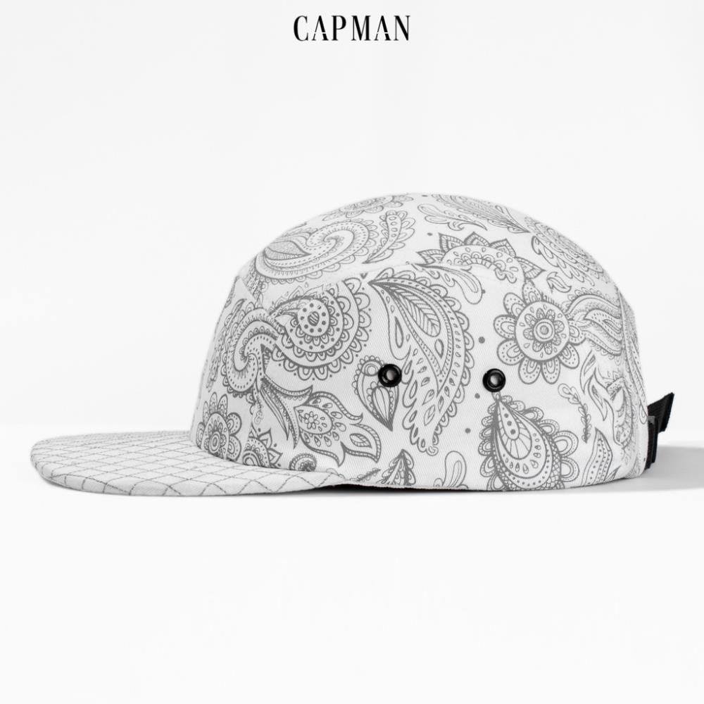 Mũ lưỡi trai CAPMAN chính hãng full box, nón kết nam snapback hoa văn CM62