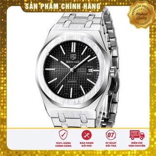 Đồng hồ nam full Benyar thép không gỉ 316 / Phong cách AP / Máy Quartz MIYOTA Nhật Bản / Size 42