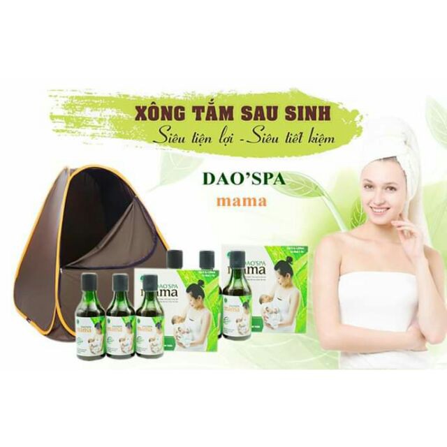 (Cam Kết Chính Hãng)_Dao's Spa Mama_Nước Xông, Tắm Gội Đầu Cho Mẹ_3 Chai x 250 ml/Hộp