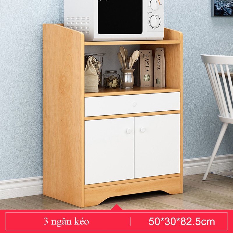 Tủ Lò Vi Sóng, Tủ Bếp Phong Cách Hiện Đại Gỗ MDF Chống Trầy Xước, Chống Ẩm Mốc Dễ Dàng Lau Chùi.