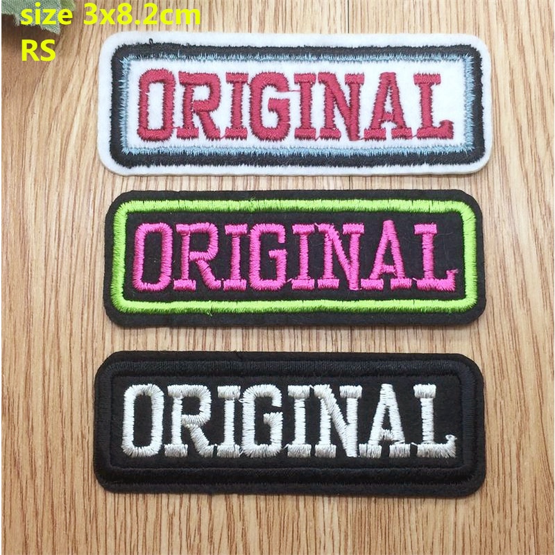 Sticker Ủi Thêu Chữ Tiếng Anh Độc Đáo Dán Trang Trí Quần Áo / Băng Cánh Tay / Quần Có Thể Ủi Được