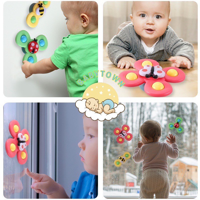 Set 3 con Quay Bugs Spinner - Đồ Chơi Con Quay hình Côn Trùng cho Bé