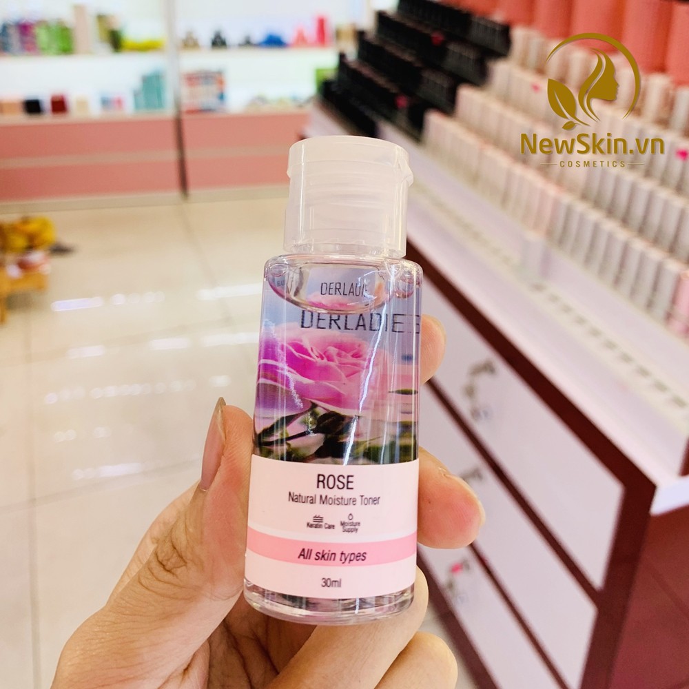 Nước Hoa Hồng Cấp Ẩm Derladie Natural Moisture Toner 30ml (Mini Size)