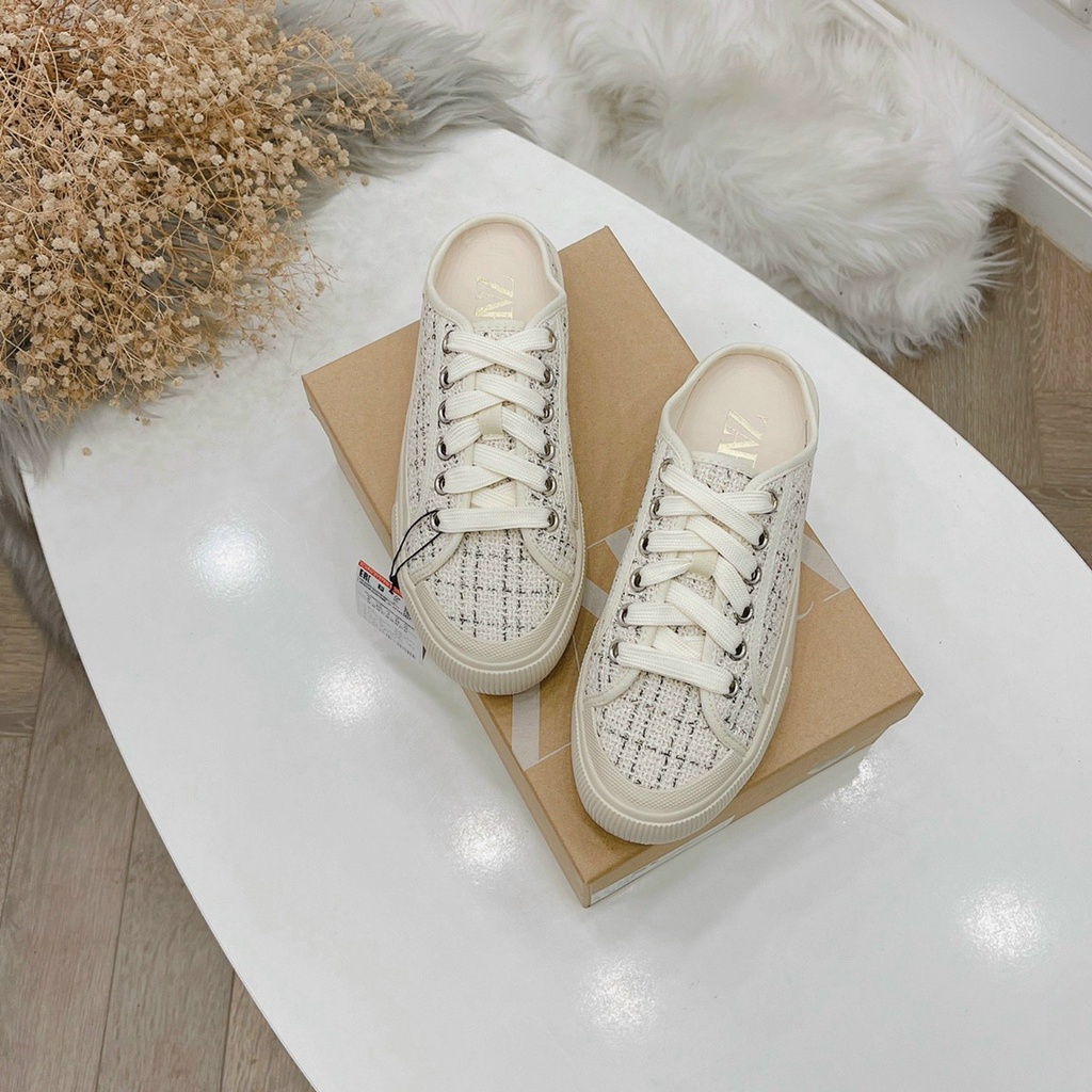 GIÀY SỤC THỂ THAO NỮ PHỐI VẢI DẠ - 1 MÀU KEM - SUCTT04 | BigBuy360 - bigbuy360.vn