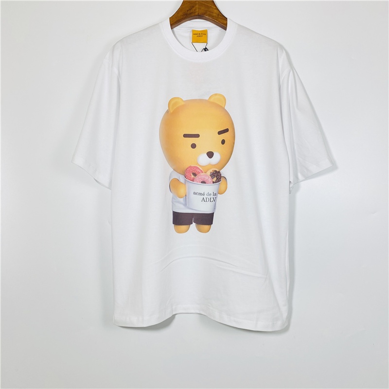 ADLV Áo Thun Tay Ngắn In Hình Bánh Donut Thời Trang Unisex