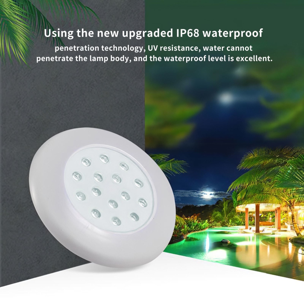 Led hồ bơi ánh sáng dưới nước ánh sáng dưới nước ánh sáng hồ bơi đèn trắng ánh sáng ấm trắng đài phun nước ánh sáng dưới nước Spotlight Ac-12v livebecool