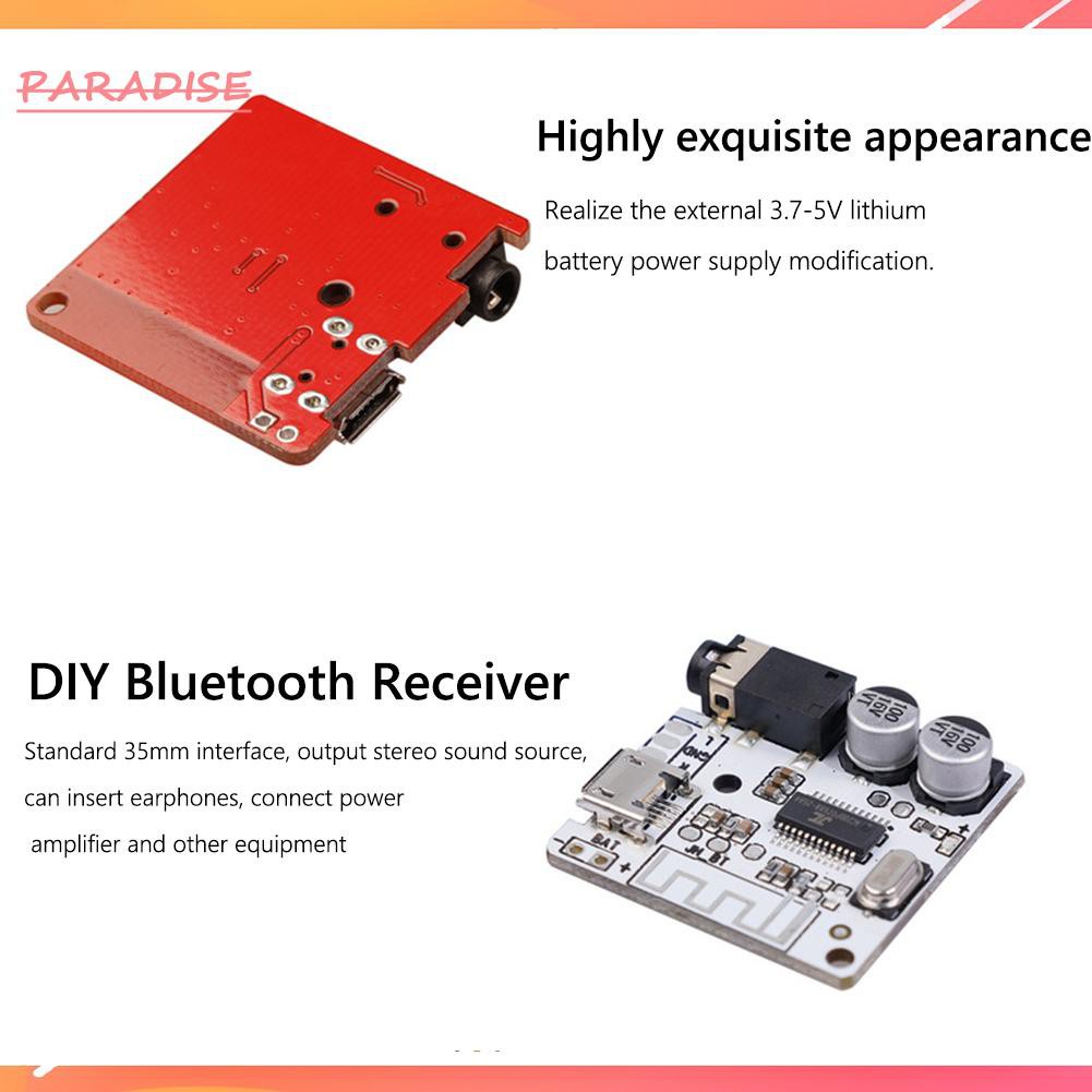 Paradise1 Bluetooth Audio Receiver Board Bluetooth 5.0 MP3 Lossless Decoder Module