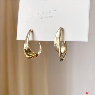 Mayconner Khuyên tai nữ tròn xoắn mảnh k1
