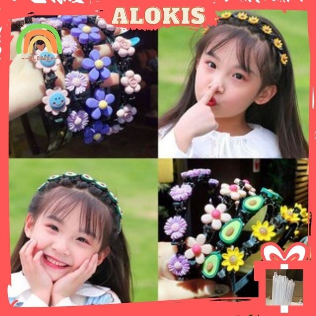 Bờm Kẹp Tóc Hàn Quốc Cho Bé Gái Có Đính Hoa Quả Siêu Cute Hot Nhất 2021 - ALOKIS