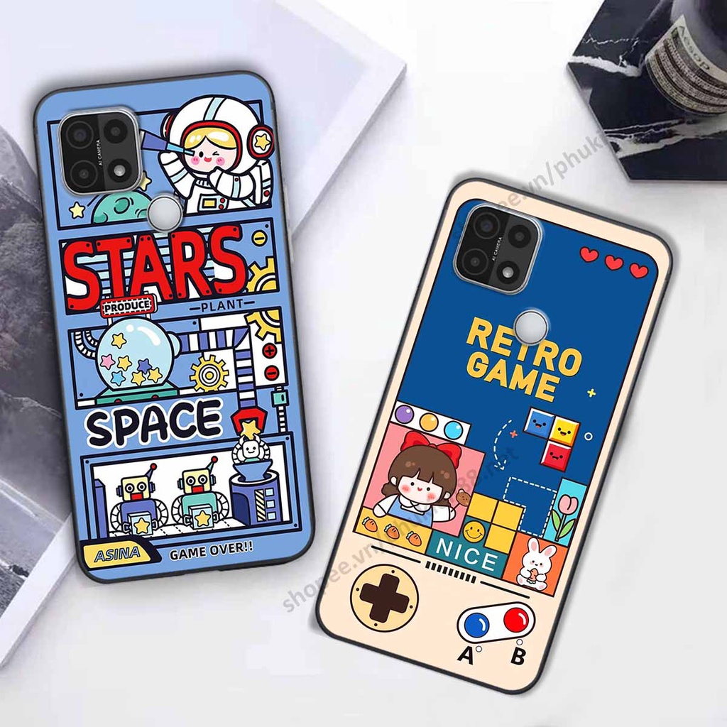 Ốp lưng Oppo A15 / A15S hình phi hành gia, roro jump, điện tử dễ thương - Giá rẻ tốt nhất