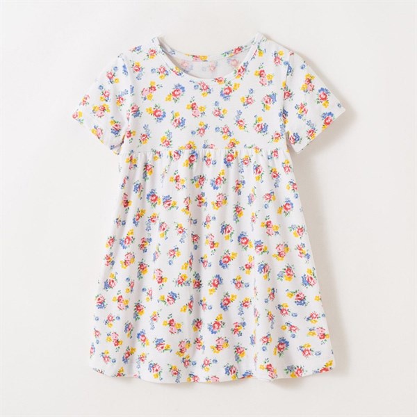 Váy hè LM trắng hoa nhí S0562 cho bé gái 2-8 tuổi Mẫu mới 2022 - Little Maven Official Store