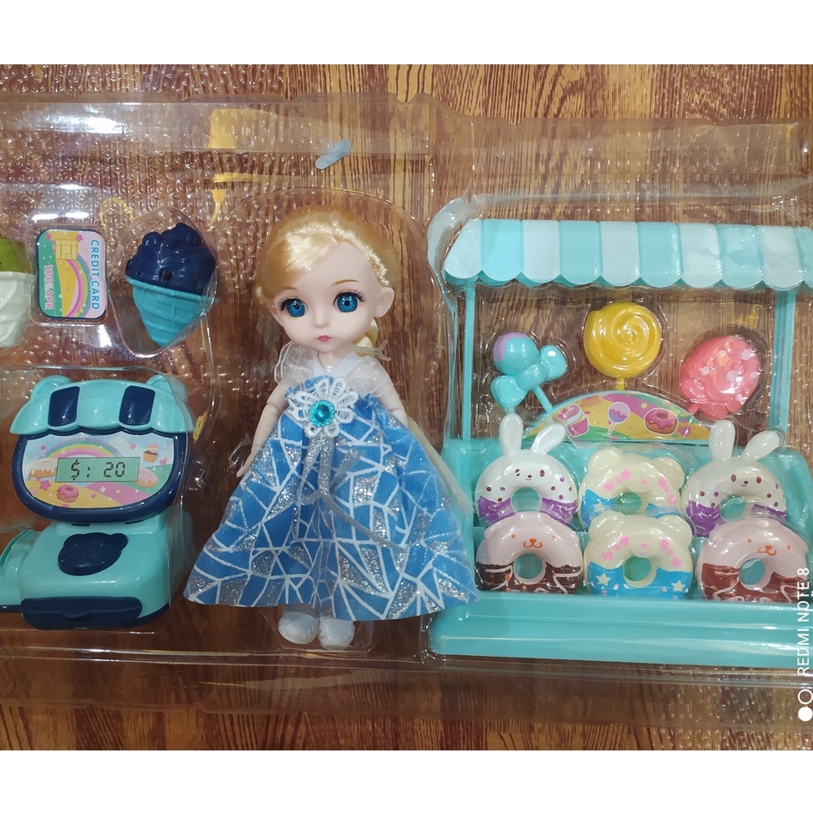 Búp Bê 3D Có Khớp Xoay và Thú Cưng Cho Bé Vui Chơi và Khám Phát, Búp Bê Công Chúa Có Khớp