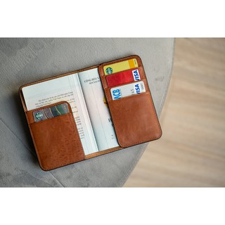 Bao Da Passport Harmony màu nâu