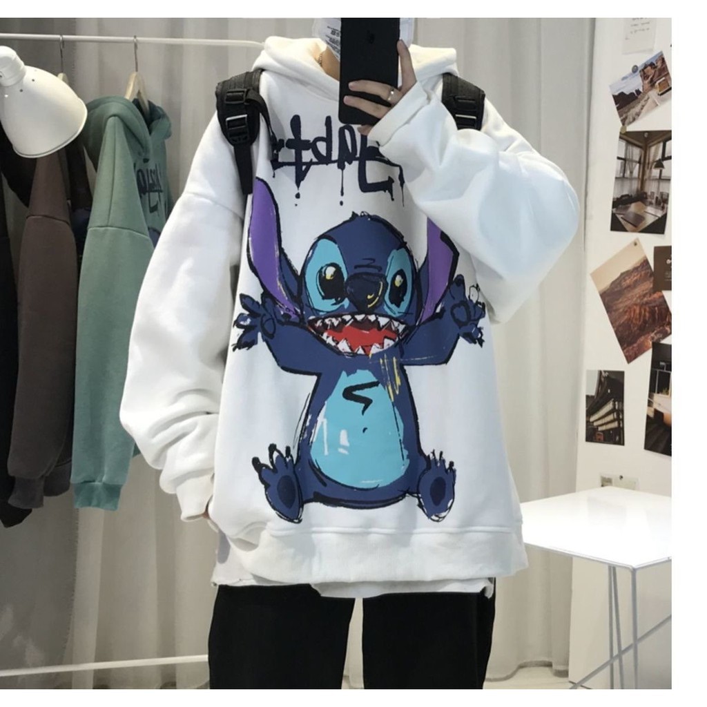 [VIDEO THẬT] Áo hoodie nỉ nam nữ form rộng chất nỉ bông dày in Sticker FTITCH hot trend, nam nữ đều mặc được