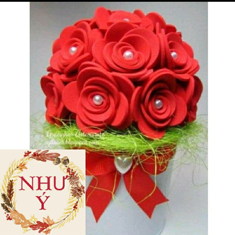 Khuôn vẽ cắt làm hoa hồng handmade, đồ dùng mầm non, trang trí mầm non 🌻Kho Sỉ mầm non Như Ý 🌻
