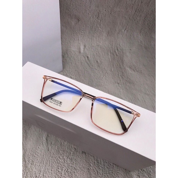 Gọng kính mắt nam nữ  Miineyewear nhựa dẻo mắt vuông to đeo đi đường chống bụi 8222