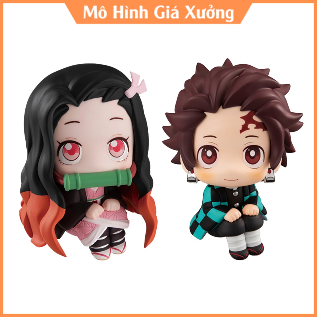 Mô hình Kimetsu No Yaiba figure Demon Slayer Tanjirou Nezuko bản chibi cao 9cm siêu dễ thương figure thanh gươm diệt quỷ