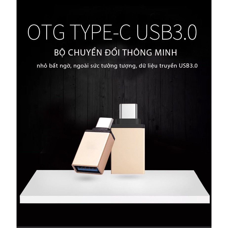 Đầu Chuyển Đổi USB Type C sang USB 3.0 Cho ĐT,laptop táo