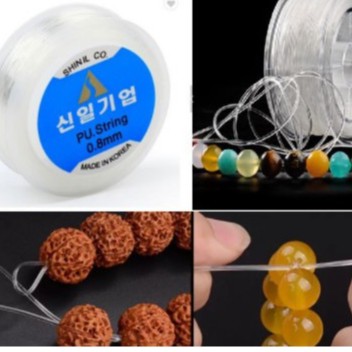 Dây cước, dây gân co giãn Hàn Quốc loại tốt size 0.4-0.5-0.6-0.7-0.8-1mm