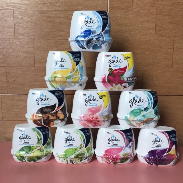 Sáp thơm Glade đủ loại hương Hoa, Chanh, Lavender, hương Lài Định lượng 180gram