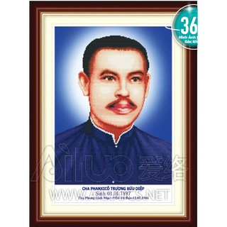 Tranh đính đá hạt tròn Cha Trương Bửu Diệp 77320