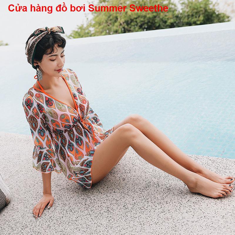 Áo tắm xẻ tà mới 2017, ba mảnh, bikini sexy vải tuyn, nhỏ S614