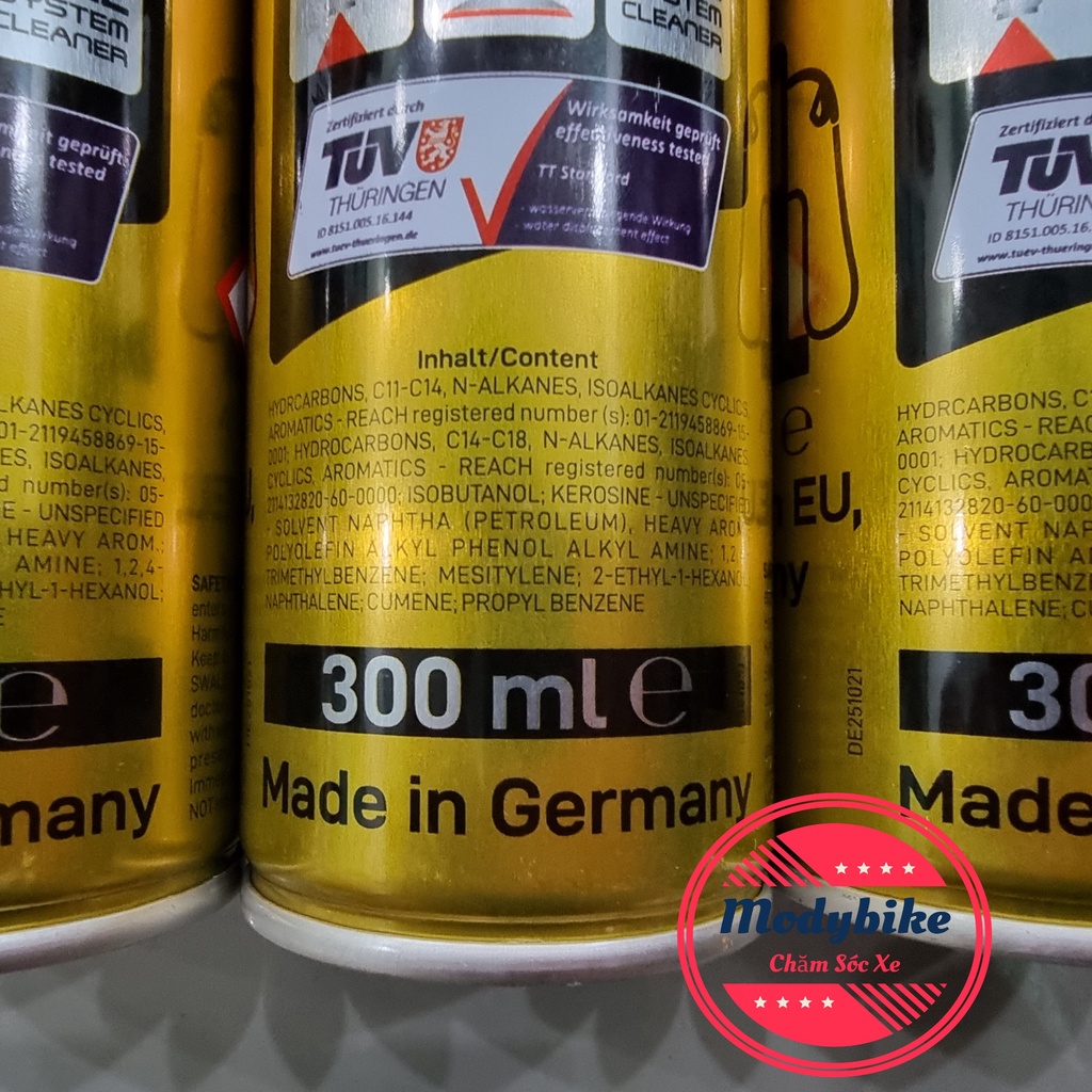 Vệ Sinh Kim Phun Buồng Đốt Voltronic G20 300ml