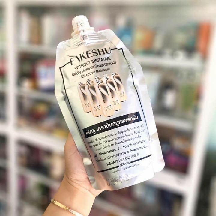 Ủ tóc hấp tóc phủ lụa tơ tằm Fakeshu collagen | BigBuy360 - bigbuy360.vn