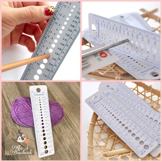 Thước đo size len sợi, kim đan