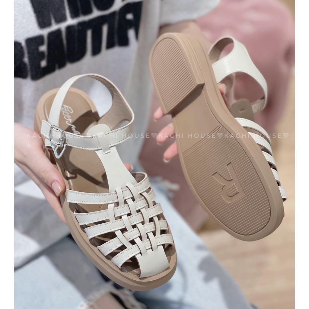 Sandal bít mũi quai đan J1025-2 - Kachi House (FORM TO)