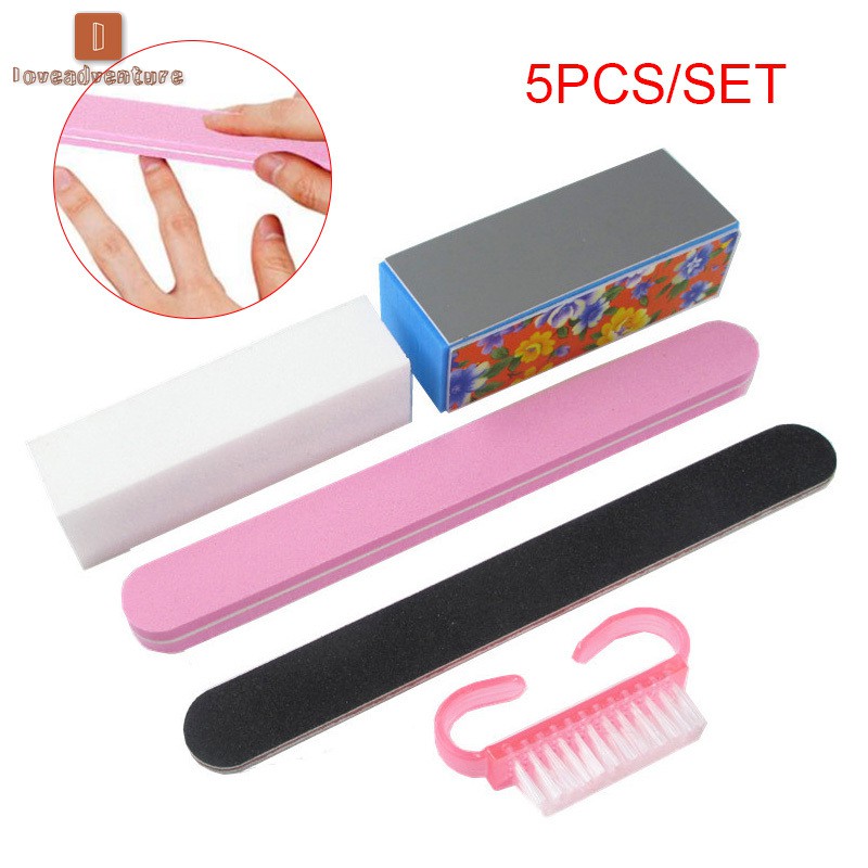 Set 5 dụng cụ dũa móng tay chuyên dụng trong làm móng nghệ thuật