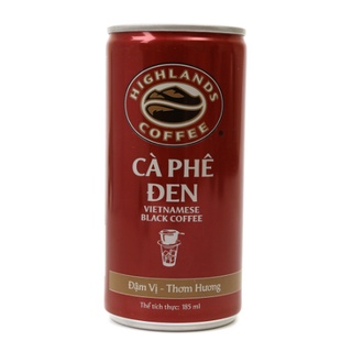Thùng 24 lon cà phê đen Highlands coffee 185ml/lon