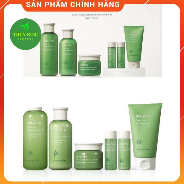 Set dưỡng da trà xanh innisfree 6 món( set full size)