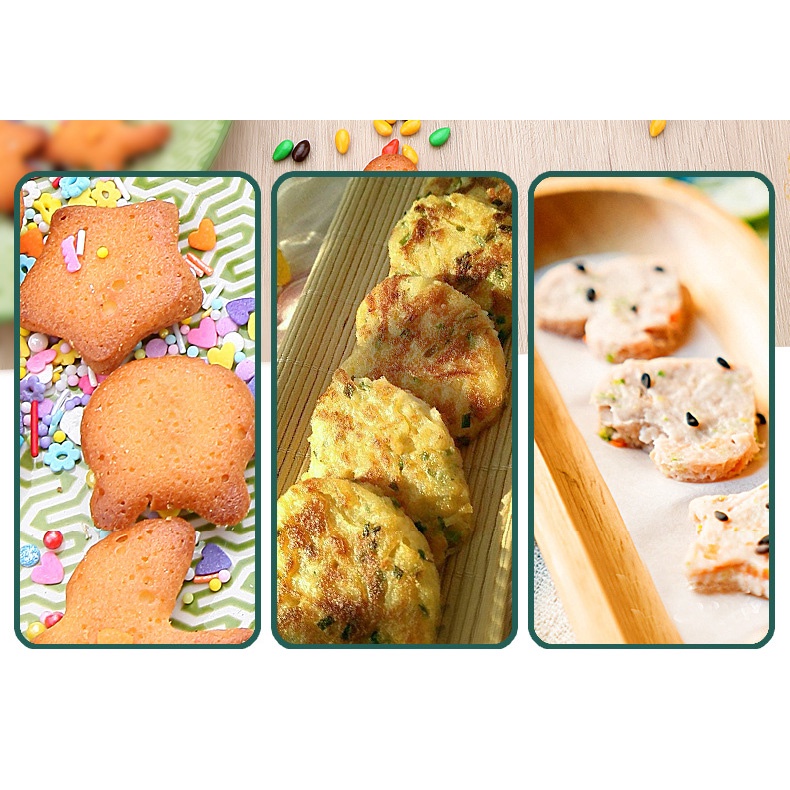 Khuôn Làm Bánh Waffle Chống Dính Trọng Lượng Nhẹ Tiện Dụng