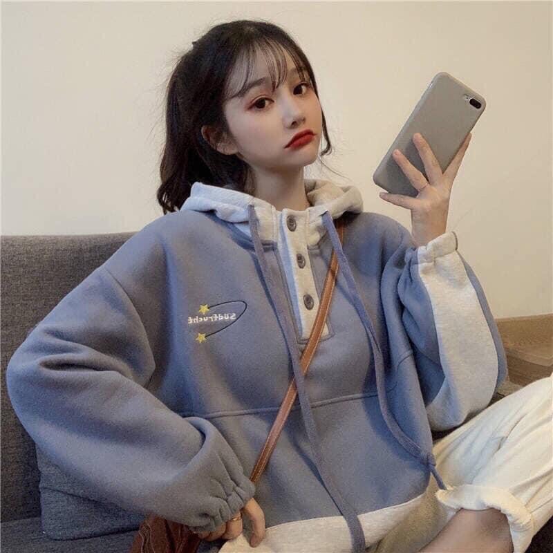 Áo hoodie cúc