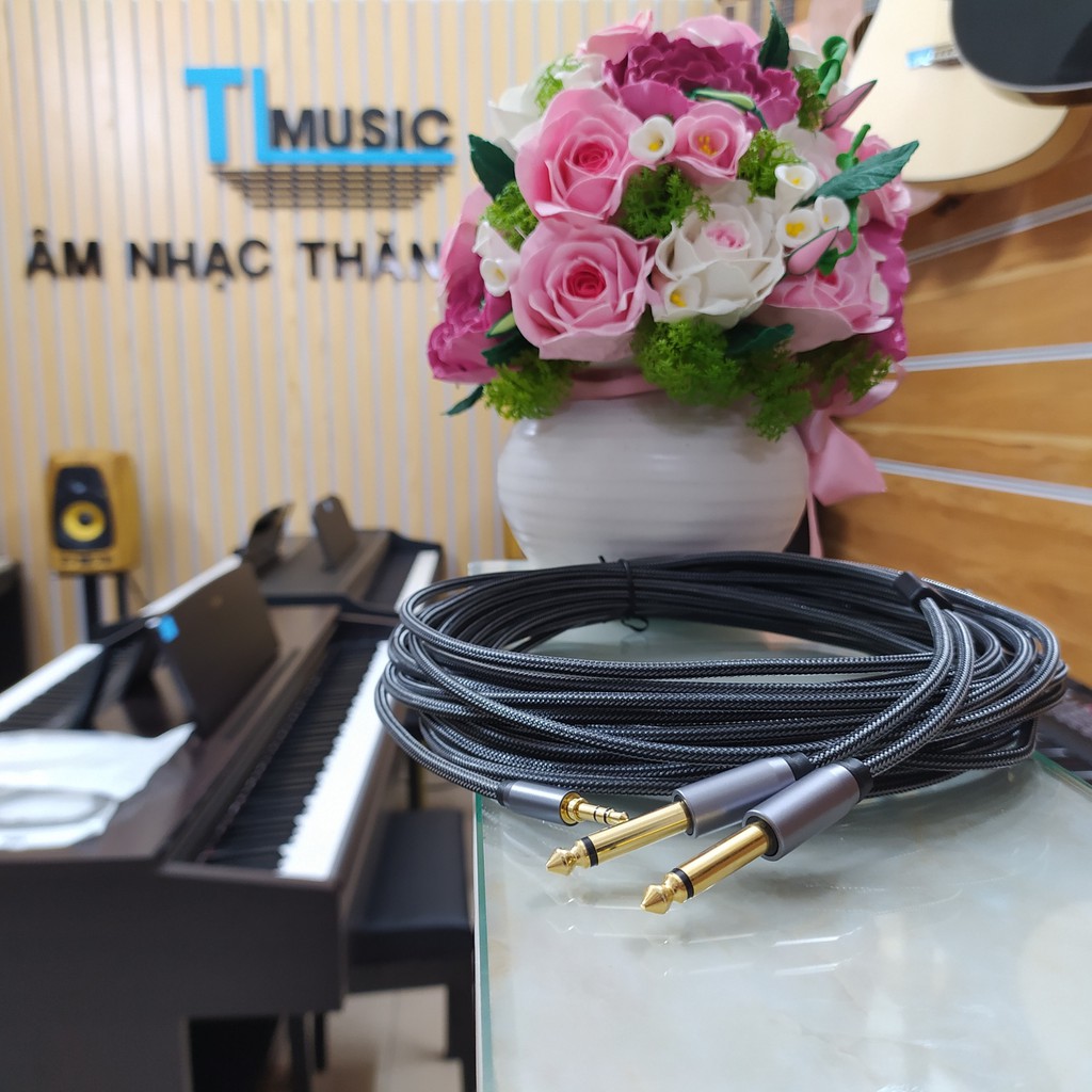 Dây cáp âm thanh nổi 3.5 Mm sang dual 6.5 Mm Sinzero TH6-3.5A