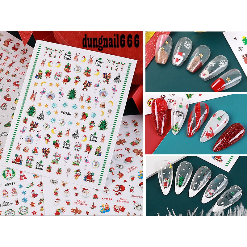 Sticker giáng sinh,noel nhiều mẫu