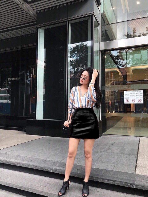 Chân váy da dáng chữ A hot hit 2018 | BigBuy360 - bigbuy360.vn