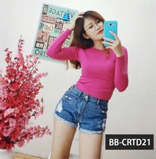 ÁO THUN GAN TAY DÀI CROPTOP