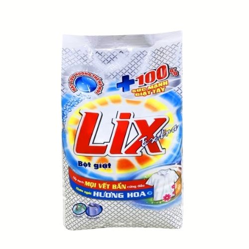 Bột giặt Lix Extra hương hoa 5.5Kg EB568 làm trắng quần áo tăng gấp đôi sức mạnh lưu hương lâu cho giặt tay và máy