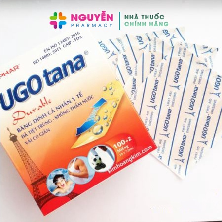 Băng cá nhân Urgotana hộp 102 miếng