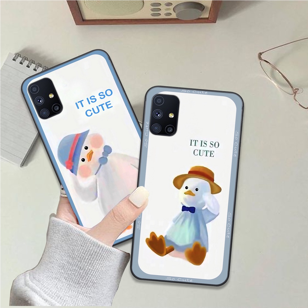 Ốp Samsung M51 bộ hình cute dễ thương gấu thỏ xinh xắn vẽ tay lạ mắt
