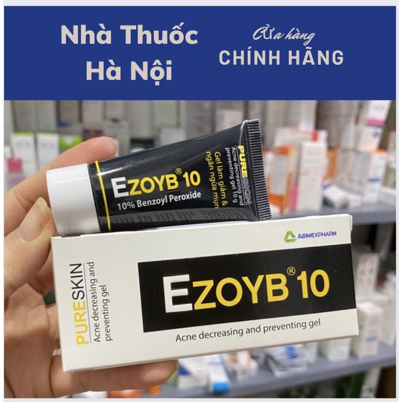 EZOYB 5-10 - Gel làm giảm và ngăn ngừa mụn Benzoyl peroxide 5%, 10%