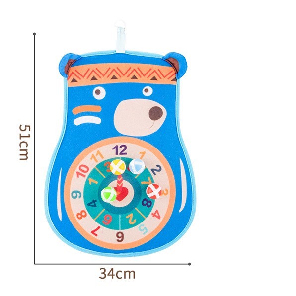 Đồ chơi ném bóng 2 mặt - Phát triển Thể chất - An toàn cho Bé - Tặng móc dán tường kèm 4 bóng dính MasterKids