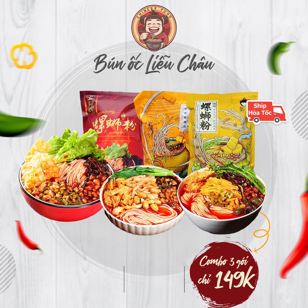 ƯU ĐÃI Mua Set 3 gói Bún Ốc Liễu Châu - Lý Tử Thất - Zhen Chan