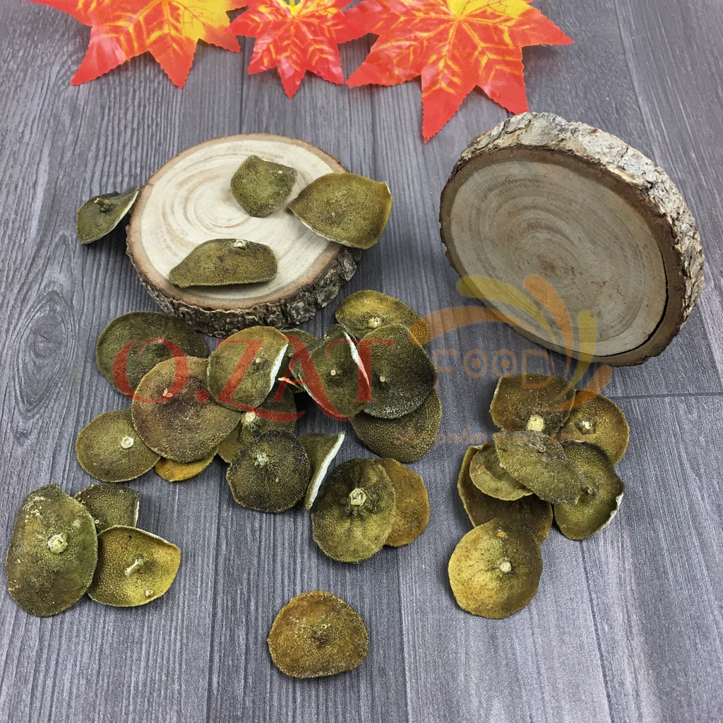 Combo vỏ bưởi vỏ chanh sấy khô O.ZAT Food mỗi loại 100g làm đẹp da giảm mụn hiệu quả
