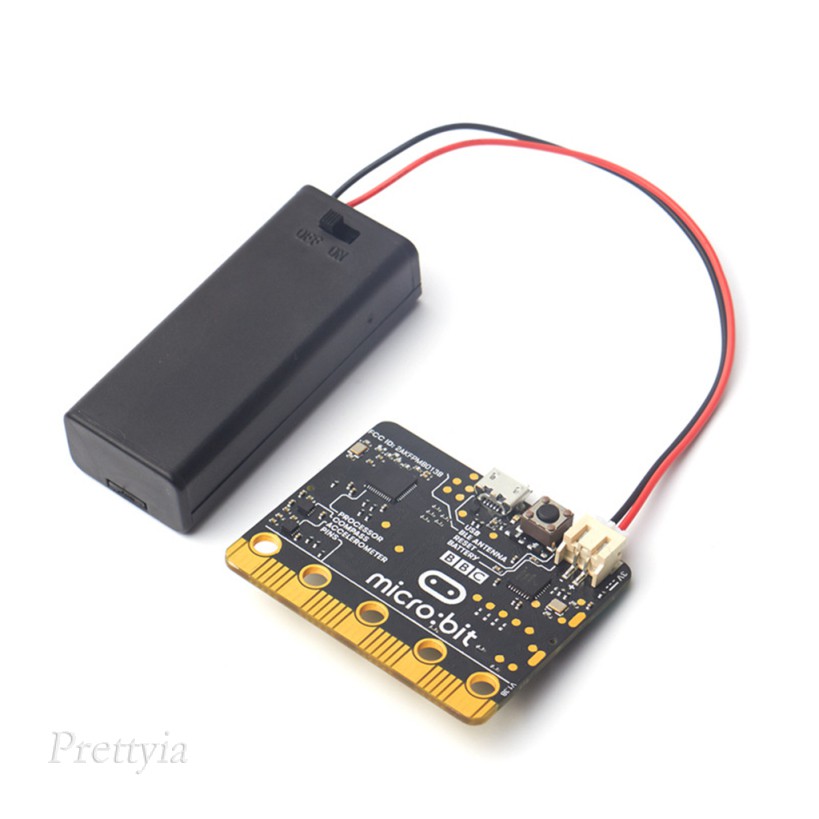 [PRETTYIA] Battery Case w/PH2.0 Interface for BBC Micro:bit Circuit Board Supplies