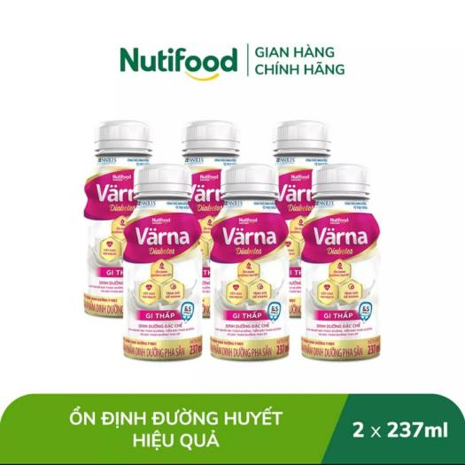 Lốc 6 Chai SBPS Varna Diabetes 237ml