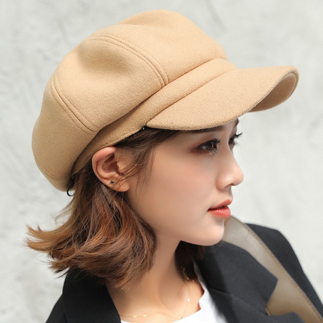 Mũ nón nồi, beret nữ phong cách HÀN QUỐC - màu trơn