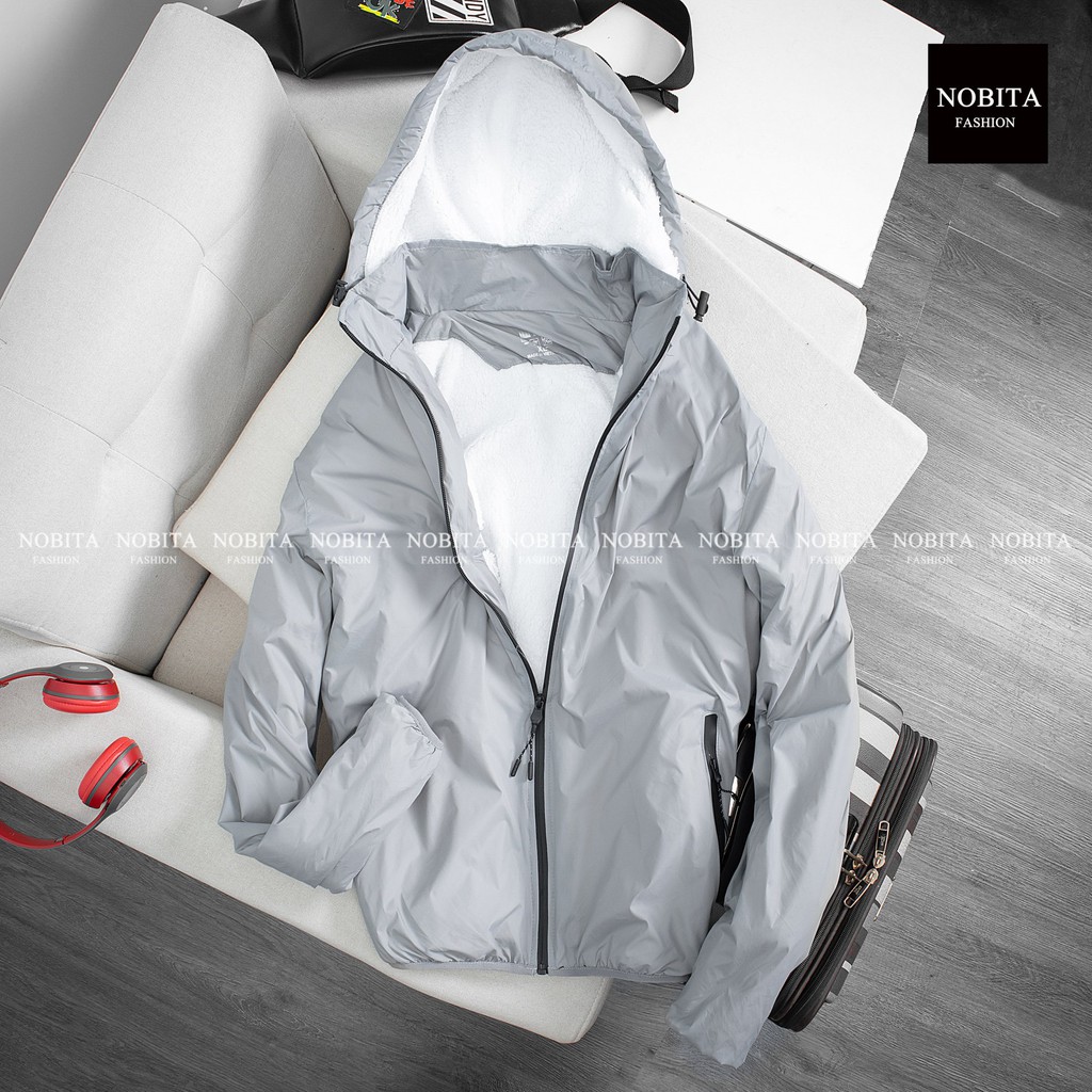 Áo gió nam lót lông cừu cao cấp, Chống gió chống nước, Lông cừu siều dày ấm áp LL1 | BigBuy360 - bigbuy360.vn